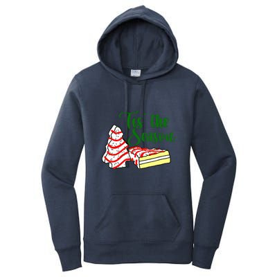 Little Tis' The Season Christmas Tree Cakes Debbie Becky Jen TShirt Women's Pullover Hoodie