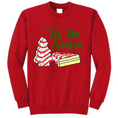Little Tis' The Season Christmas Tree Cakes Debbie Becky Jen TShirt Sweatshirt
