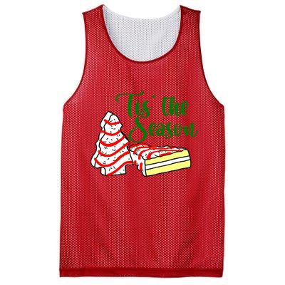 Little Tis' The Season Christmas Tree Cakes Debbie Becky Jen TShirt Mesh Reversible Basketball Jersey Tank