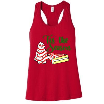 Little Tis' The Season Christmas Tree Cakes Debbie Becky Jen TShirt Womens Tank Top