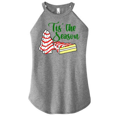 Little Tis' The Season Christmas Tree Cakes Debbie Becky Jen TShirt Women's Perfect Tri Rocker Tank