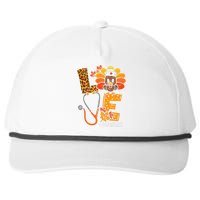 Love Turkey Thanksgiving Nurse Life Fall Snapback Five-Panel Rope Hat