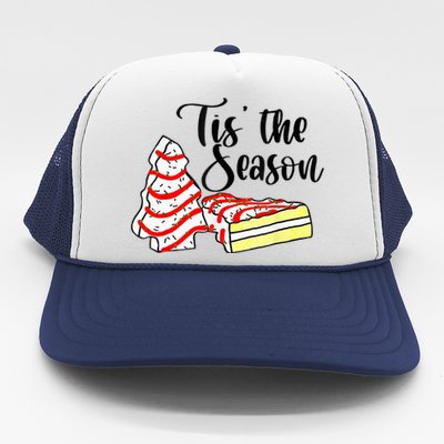 Little Tis The Season Christmas Tree Cakes Debbie Becky Jen Trucker Hat