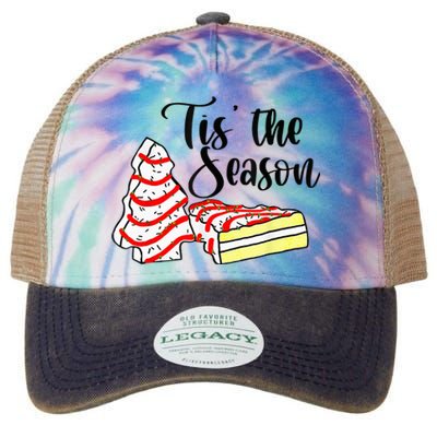 Little Tis The Season Christmas Tree Cakes Debbie Becky Jen Legacy Tie Dye Trucker Hat