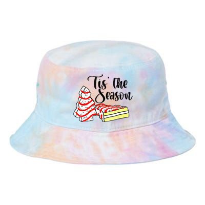 Little Tis The Season Christmas Tree Cakes Debbie Becky Jen Tie Dye Newport Bucket Hat