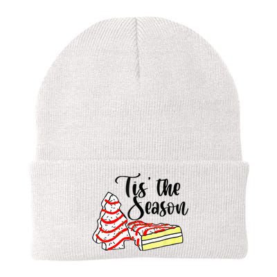 Little Tis The Season Christmas Tree Cakes Debbie Becky Jen Knit Cap Winter Beanie