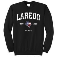 Laredo Texas Tx Vintage American Flag Sports Design Sweatshirt