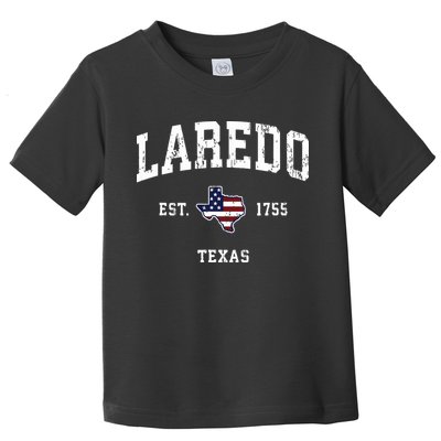 Laredo Texas Tx Vintage American Flag Sports Design Toddler T-Shirt