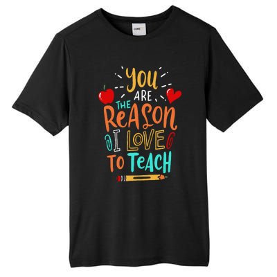 Love To Teach Positive Affirmation Kind Motivational Teacher Tall Fusion ChromaSoft Performance T-Shirt