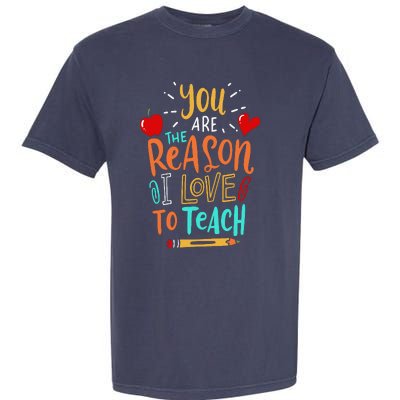 Love To Teach Positive Affirmation Kind Motivational Teacher Garment-Dyed Heavyweight T-Shirt