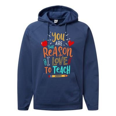 Love To Teach Positive Affirmation Kind Motivational Teacher Performance Fleece Hoodie