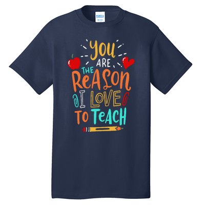 Love To Teach Positive Affirmation Kind Motivational Teacher Tall T-Shirt