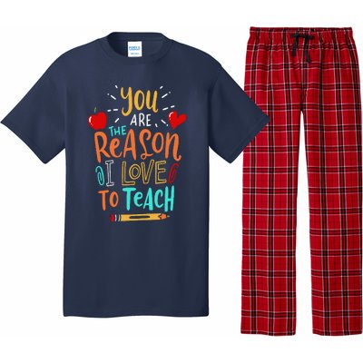 Love To Teach Positive Affirmation Kind Motivational Teacher Pajama Set