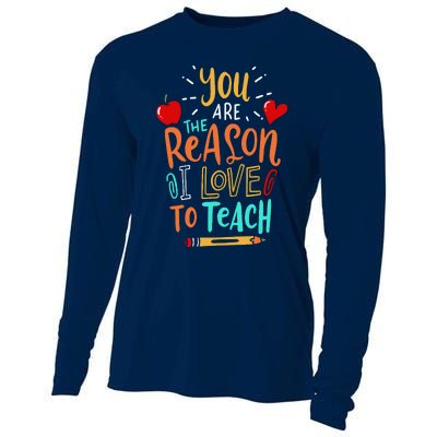 Love To Teach Positive Affirmation Kind Motivational Teacher Cooling Performance Long Sleeve Crew