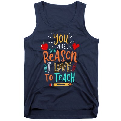 Love To Teach Positive Affirmation Kind Motivational Teacher Tank Top