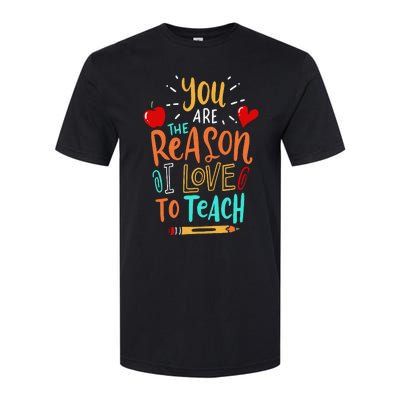 Love To Teach Positive Affirmation Kind Motivational Teacher Softstyle CVC T-Shirt