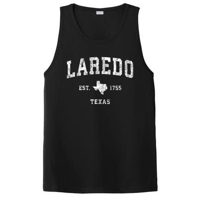 Laredo Texas Tx Vintage Athletic Sports PosiCharge Competitor Tank