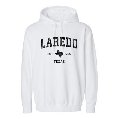 Laredo Texas Tx Vintage Athletic Sports Garment-Dyed Fleece Hoodie