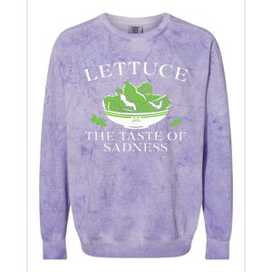 Lettuce The Taste Of Sadness Colorblast Crewneck Sweatshirt