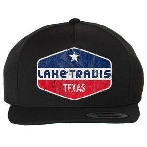 Lake Travis Texas Wool Snapback Cap