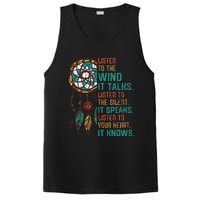 Listen To The Wind It Talks Fun Native American Day Graphic PosiCharge Competitor Tank