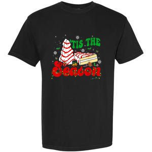 Little Tis' The Season Christmas Tree Cakes Debbie Groovy Garment-Dyed Heavyweight T-Shirt