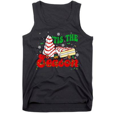 Little Tis' The Season Christmas Tree Cakes Debbie Groovy Tank Top