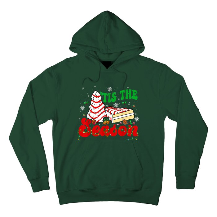 Little Tis' The Season Christmas Tree Cakes Debbie Groovy Hoodie