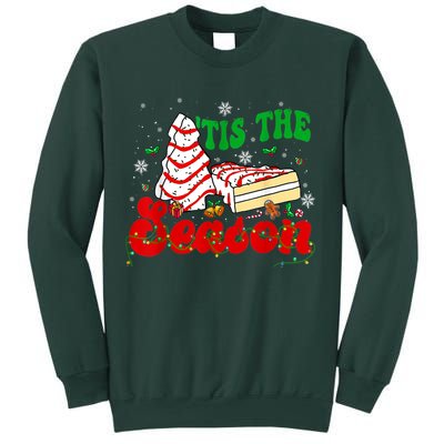 Little Tis' The Season Christmas Tree Cakes Debbie Groovy Sweatshirt