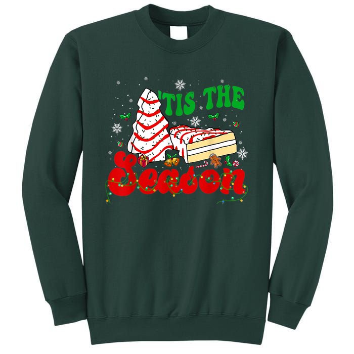 Little Tis' The Season Christmas Tree Cakes Debbie Groovy Sweatshirt