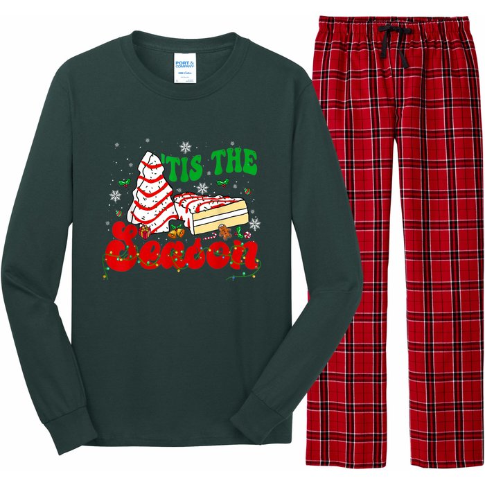 Little Tis' The Season Christmas Tree Cakes Debbie Groovy Long Sleeve Pajama Set