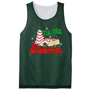 Little Tis' The Season Christmas Tree Cakes Debbie Groovy Mesh Reversible Basketball Jersey Tank