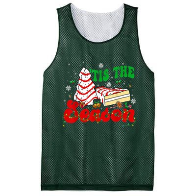 Little Tis' The Season Christmas Tree Cakes Debbie Groovy Mesh Reversible Basketball Jersey Tank