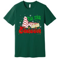 Little Tis' The Season Christmas Tree Cakes Debbie Groovy Premium T-Shirt