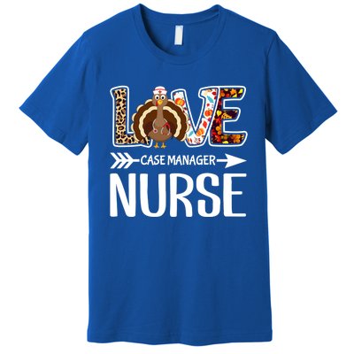 Love Turkey Thanksgiving Case Ager Nurse Costume Leopard Gift Premium T-Shirt