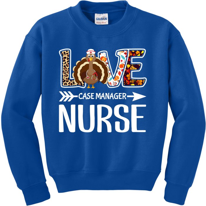 Love Turkey Thanksgiving Case Ager Nurse Costume Leopard Gift Kids Sweatshirt