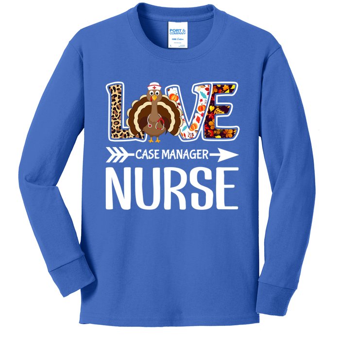 Love Turkey Thanksgiving Case Ager Nurse Costume Leopard Gift Kids Long Sleeve Shirt