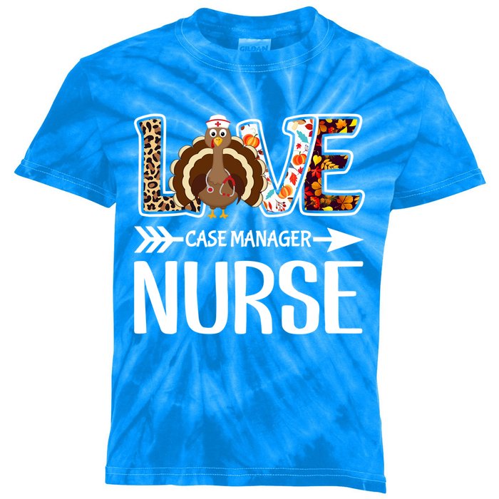 Love Turkey Thanksgiving Case Ager Nurse Costume Leopard Gift Kids Tie-Dye T-Shirt