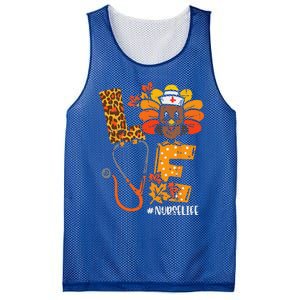 Love Turkey Thanksgiving Nurse Life Fall Scrub Top Funny Mesh Reversible Basketball Jersey Tank