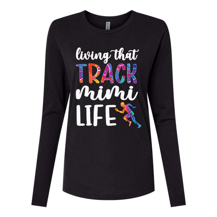 Living That Track Mimi Life Track And Field Mimi Womens Cotton Relaxed Long Sleeve T-Shirt