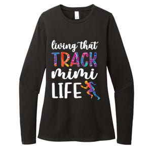 Living That Track Mimi Life Track And Field Mimi Womens CVC Long Sleeve Shirt