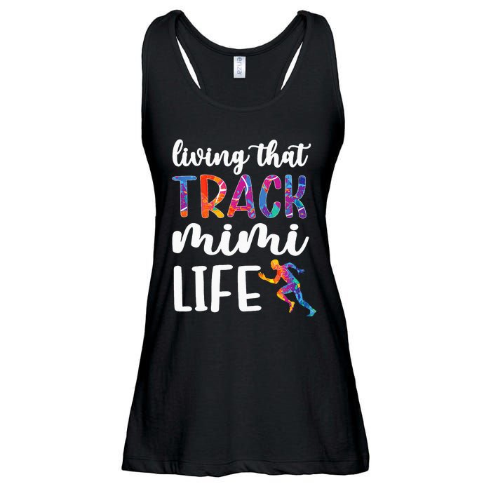 Living That Track Mimi Life Track And Field Mimi Ladies Essential Flowy Tank