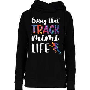 Living That Track Mimi Life Track And Field Mimi Womens Funnel Neck Pullover Hood