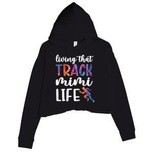 Living That Track Mimi Life Track And Field Mimi Crop Fleece Hoodie