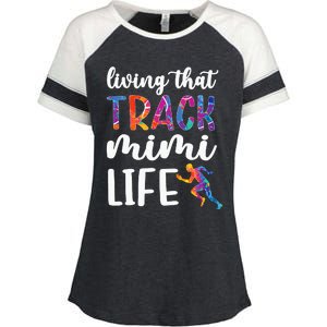 Living That Track Mimi Life Track And Field Mimi Enza Ladies Jersey Colorblock Tee