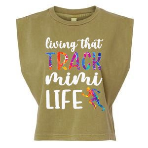 Living That Track Mimi Life Track And Field Mimi Garment-Dyed Women's Muscle Tee