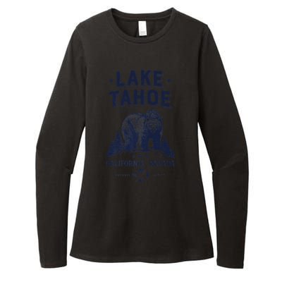 Lake Tahoe Tees California Nevada Vintage Bear Gift Womens CVC Long Sleeve Shirt