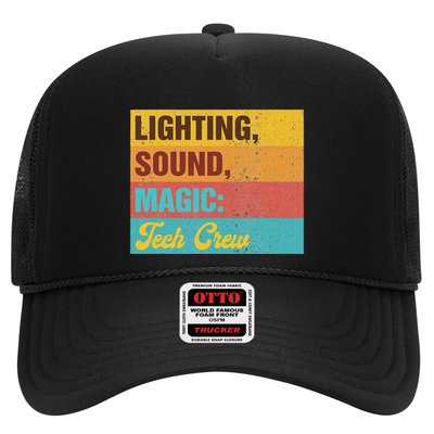 Lighting Theater Technician Lighting Sound Magic Tech Crew Trucker Hat