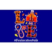 Love Turkey Thanksgiving Restorative Aide Fall Leopard Plaid Cute Gift Bumper Sticker