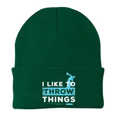 Like Things Track Field Discus Athlete Throw Knit Cap Winter Beanie